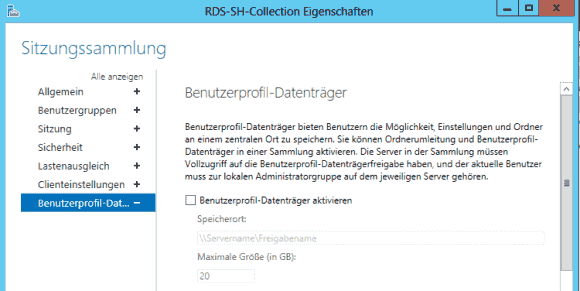 Deaktiviert man User Profile Disks, dann muss man die Profilverzeichnisse manuell umbenennen.